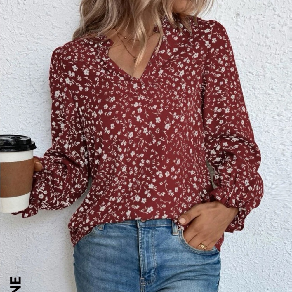 Red blouse